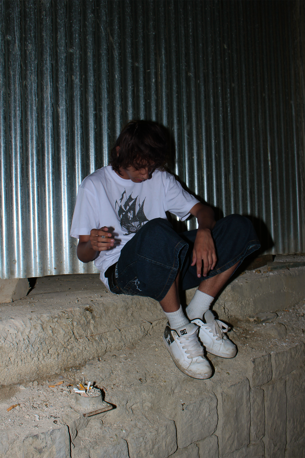 'Web' Shorts Blue