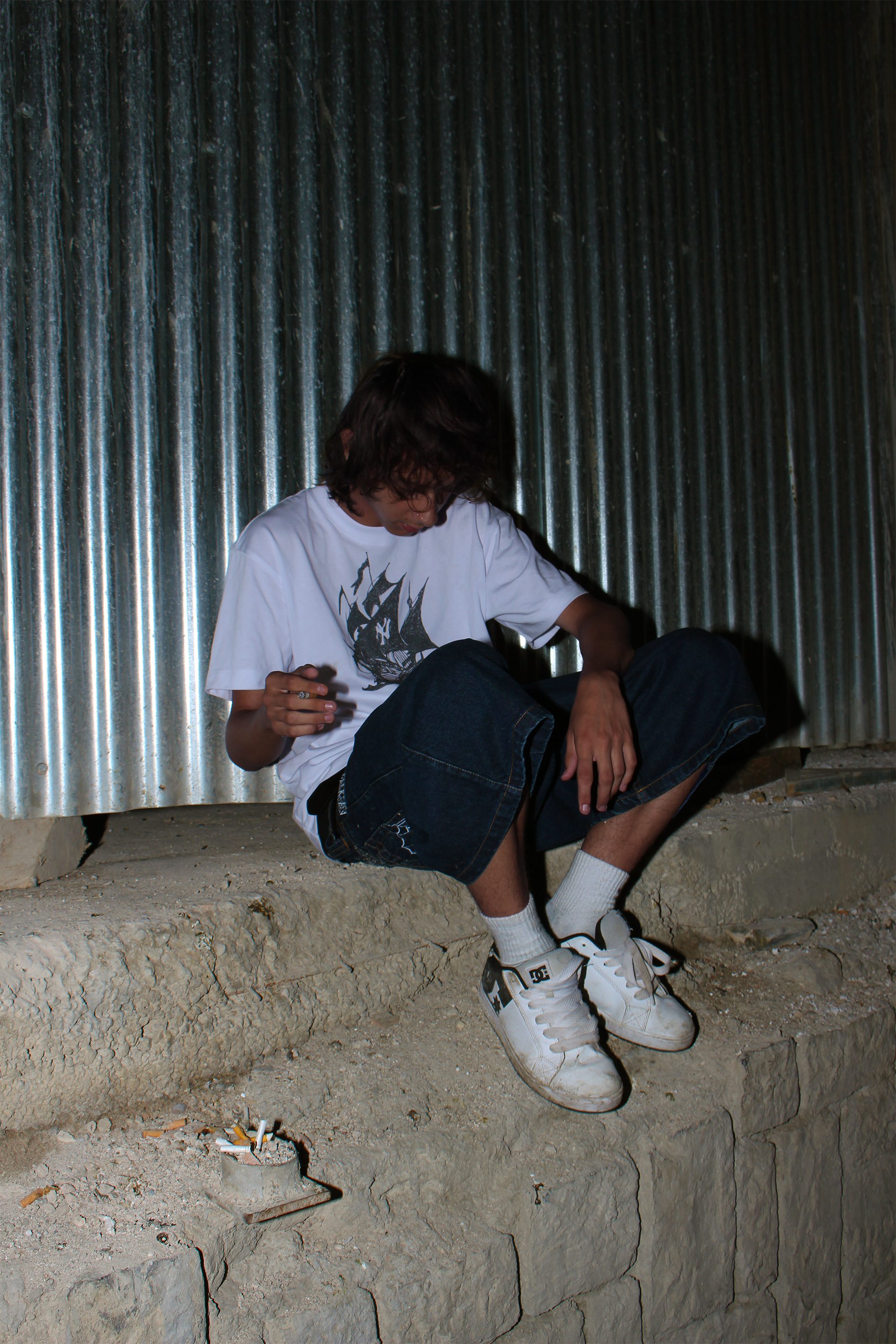 'Web' Shorts Blue