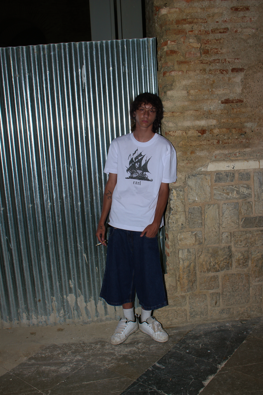 'Web' Shorts Blue