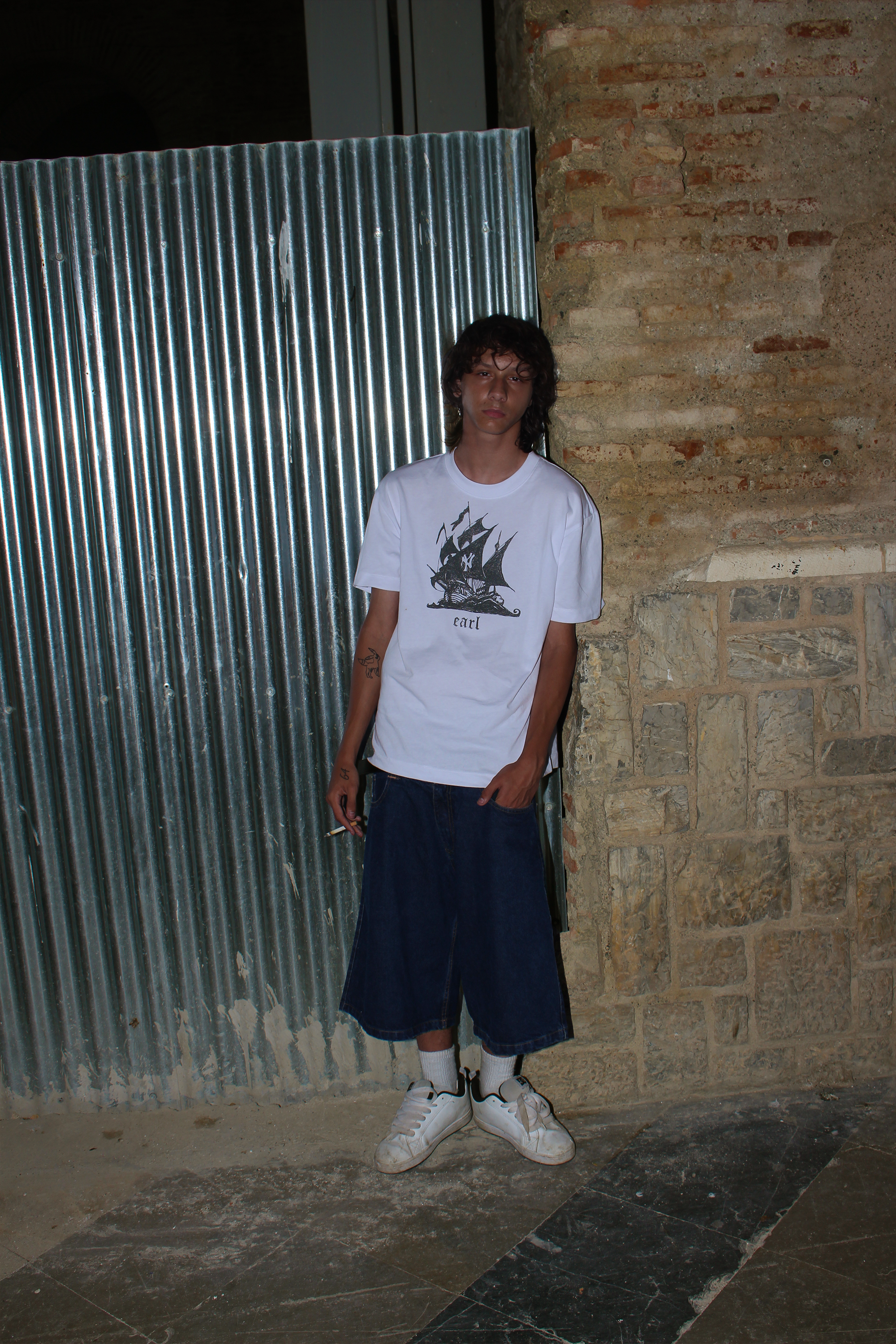 'Web' Shorts Blue