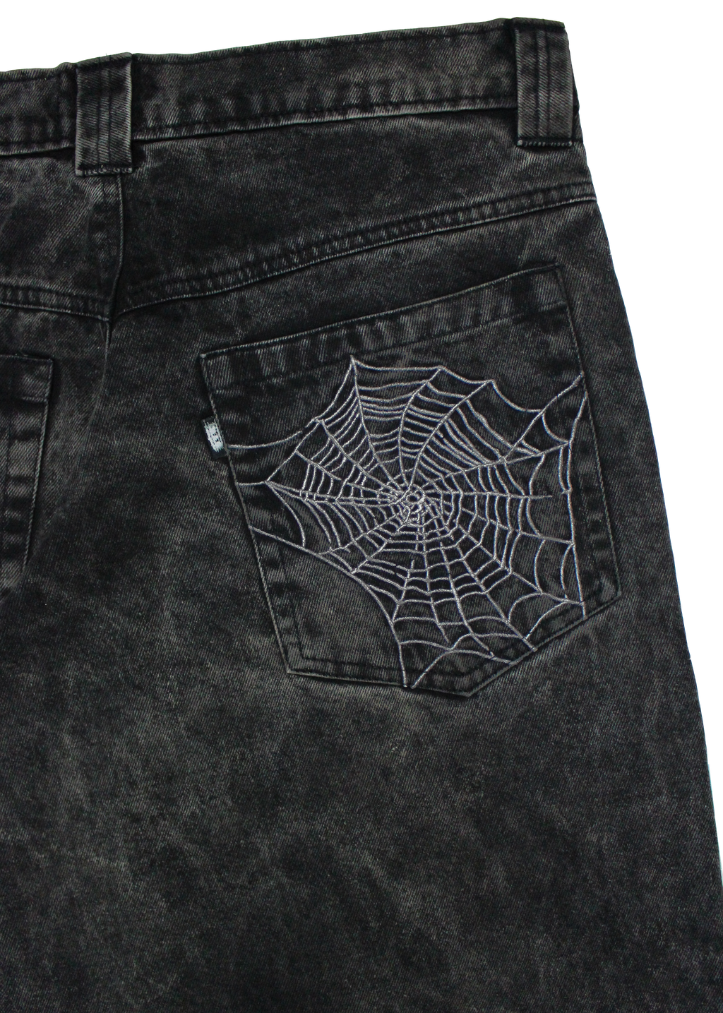 'Web' Jeans Washed Black