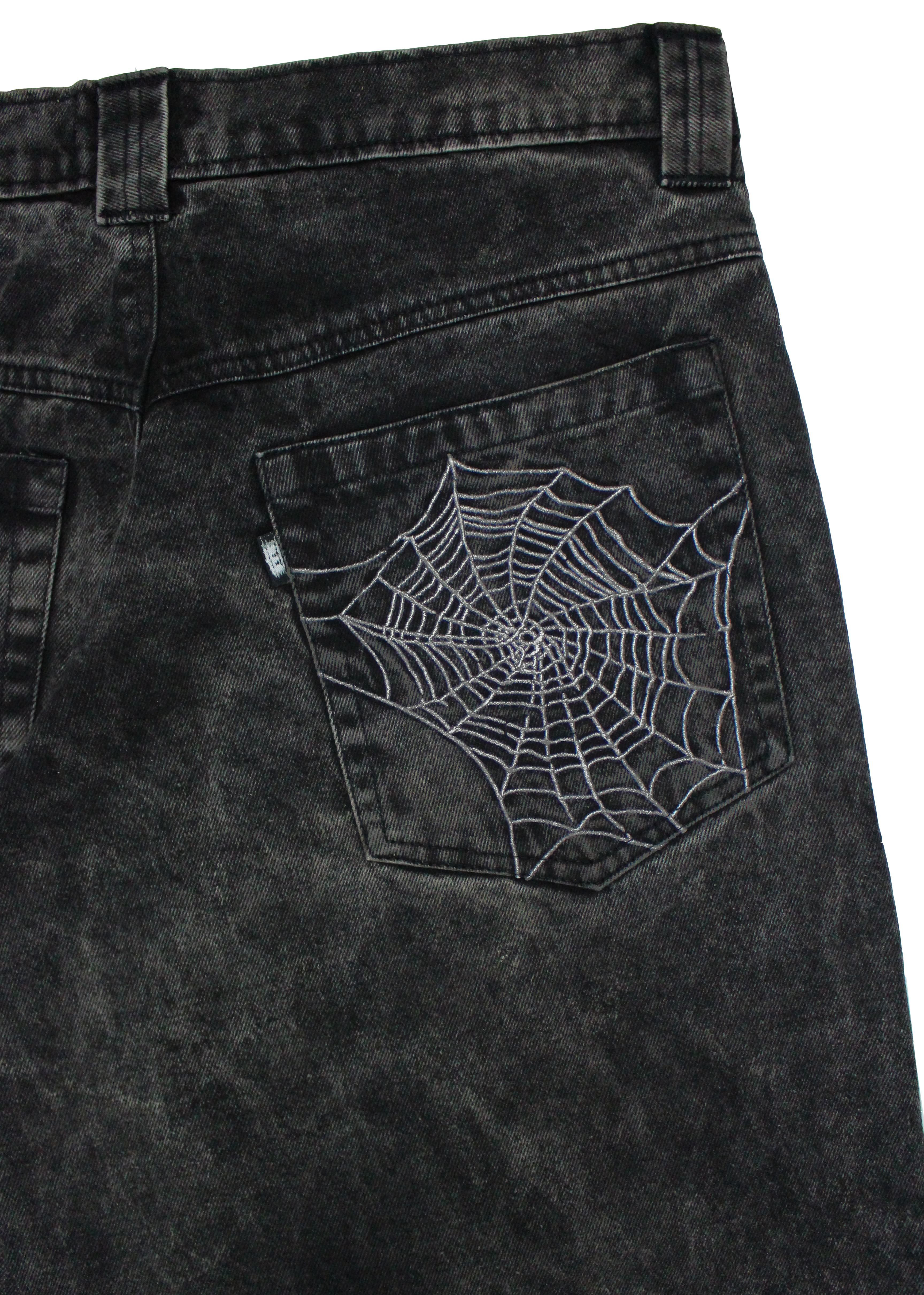 'Web' Jeans Washed Black