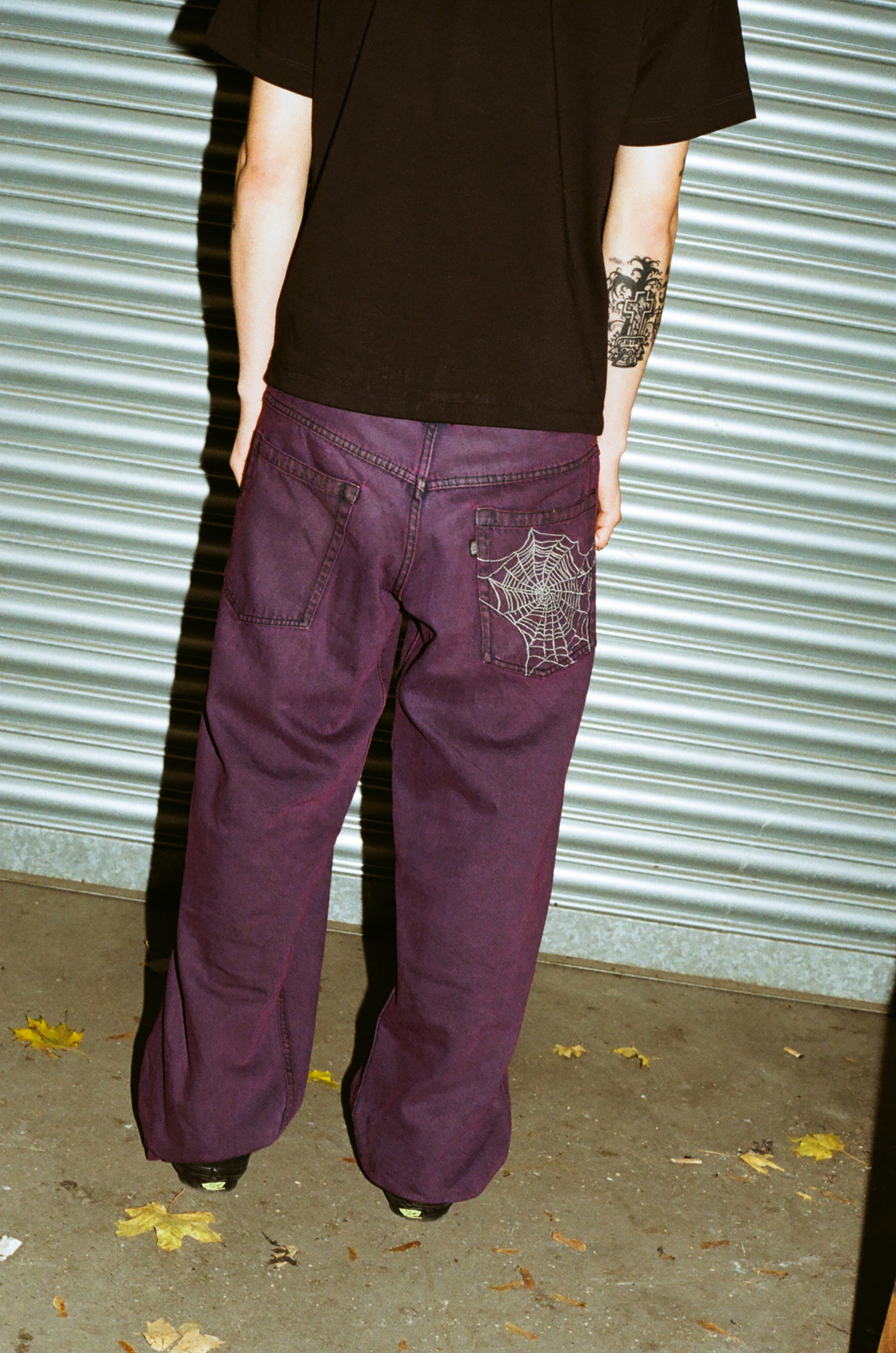 'Web' Jeans Purple