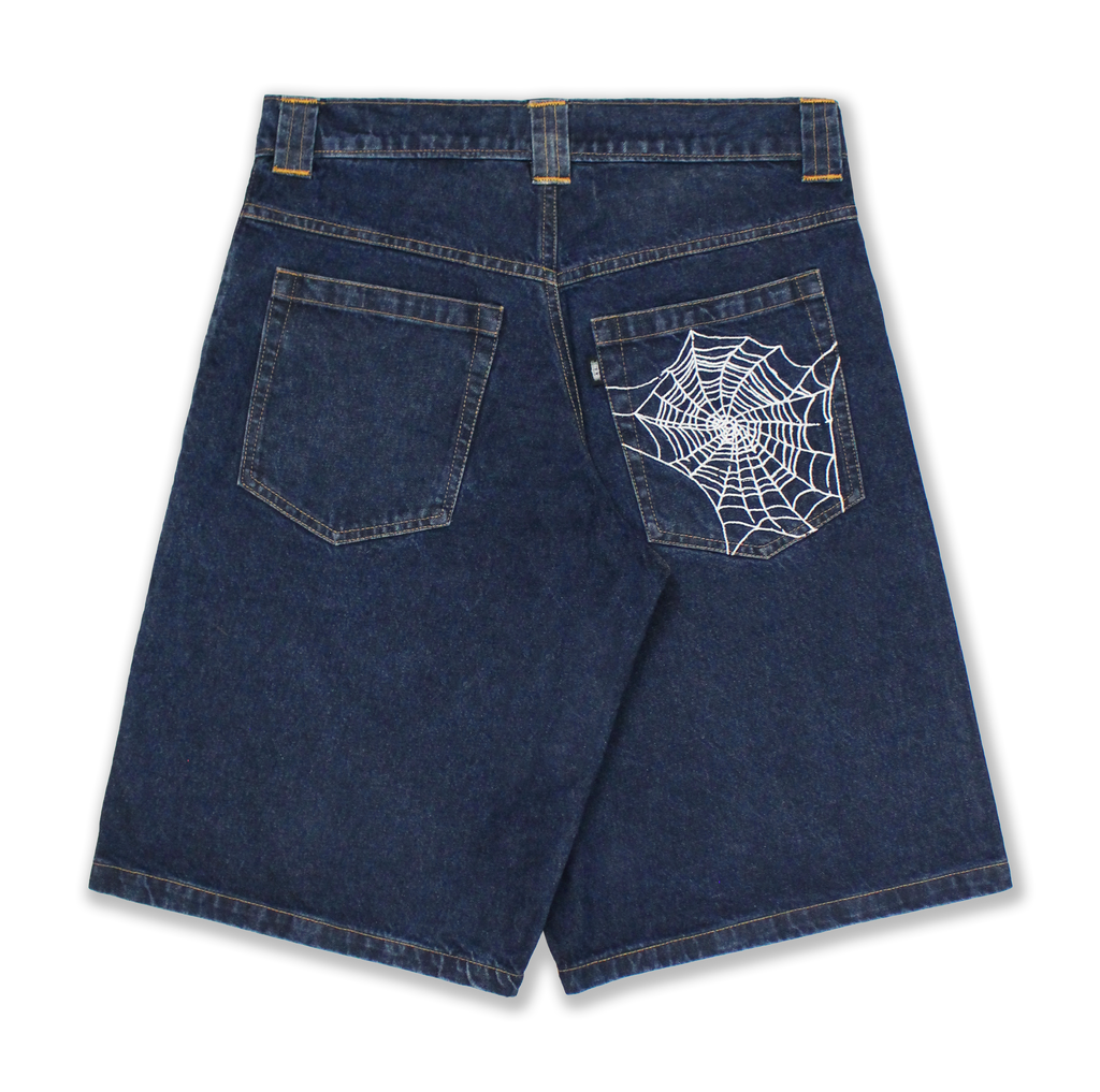 'Web' Shorts Blue