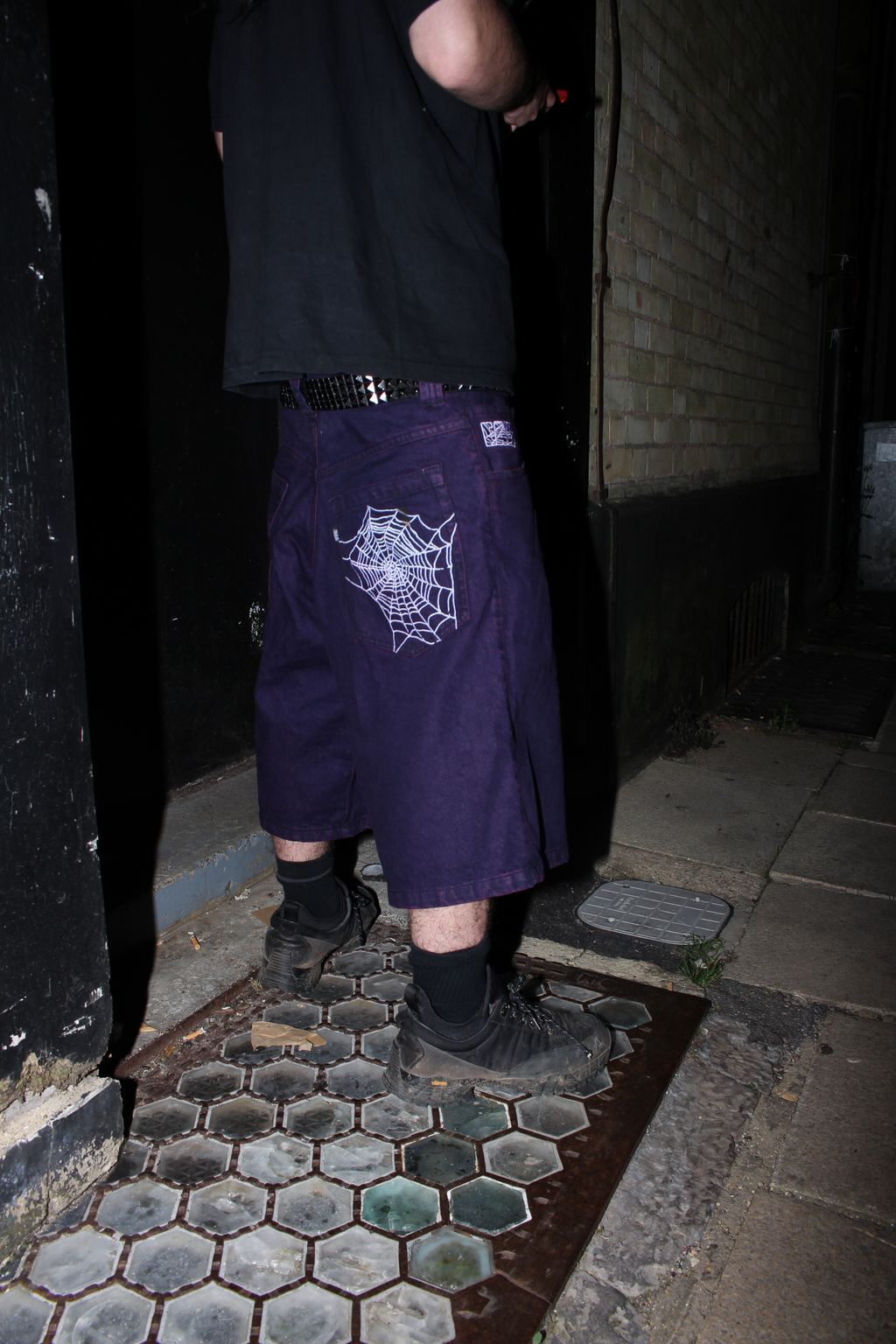 'Web' Shorts Purple