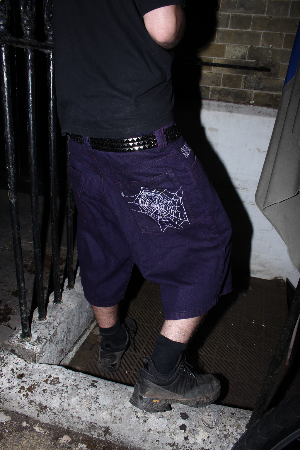 'Web' Shorts Purple