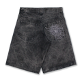 'Web' Shorts Washed Grey