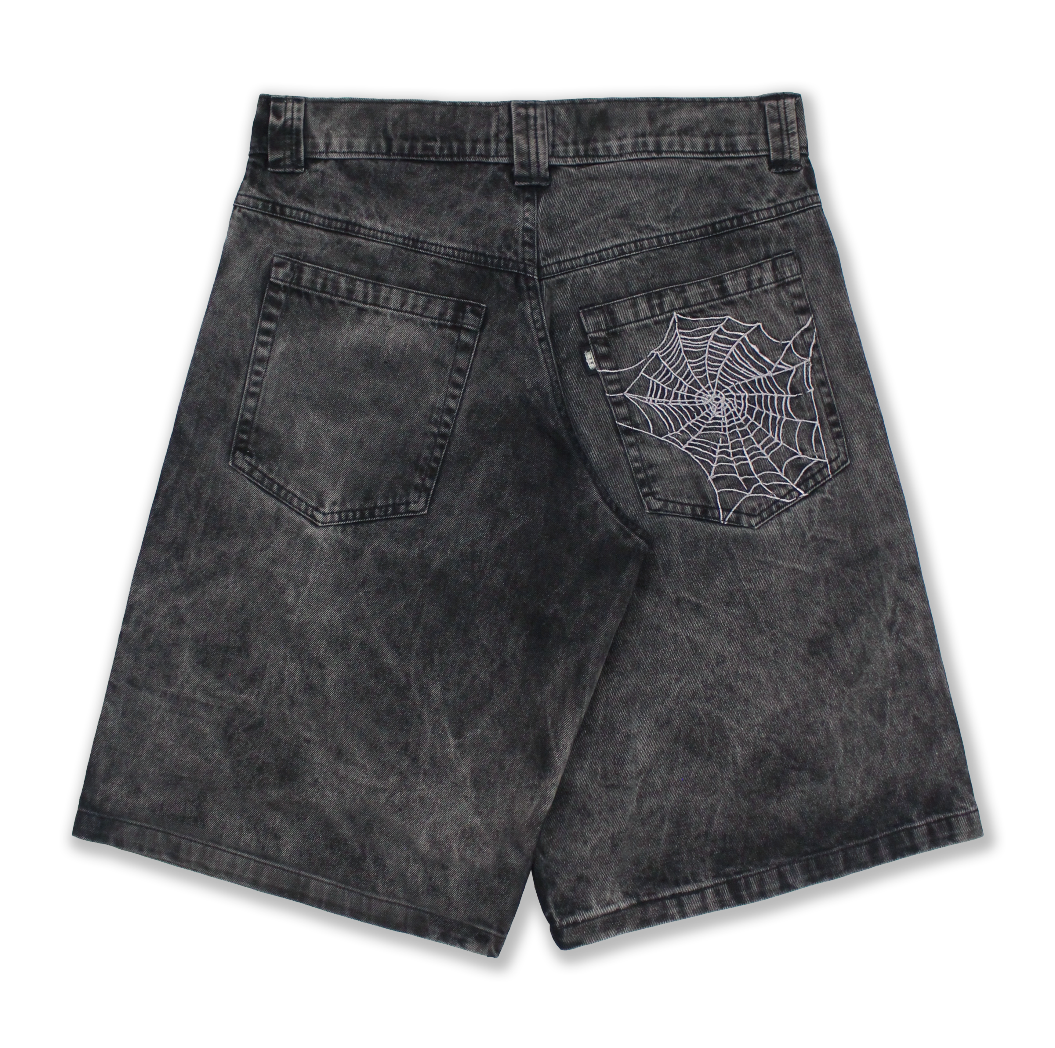 'Web' Shorts Washed Grey